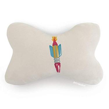 Imagem de DIYthinker Almofada de apoio de cabeça para decoração de pescoço com acabamento de carro do universo e alienígena