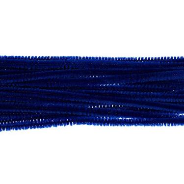 Imagem de Hastes de chenille West Coast Paracord – Limpadores de cachimbo divertidos para artesanato faça você mesmo, arte, decorações – 30,48 x 6 milímetros – Pacote com 25 (azul escuro)