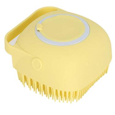 Imagem de A escova de banho para cães pode ser preenchida com gel de banho, escova de xampu e escova de banho massageadora para cães, para banho de animais de estimação e massagem para animais