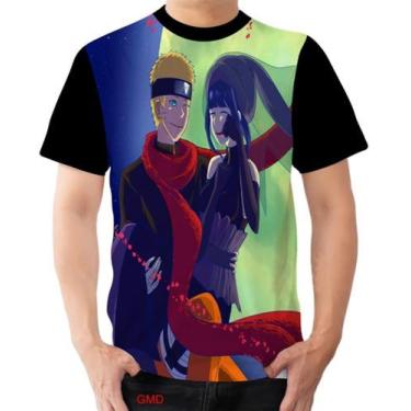 Imagem de Camiseta Camisa Filme Naruto Hinata Casal Guera Amor - Estilo Vizu