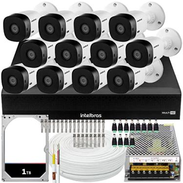 Imagem de Kit Cftv Intelbras 12 Câmeras vhl 1220 Full HD Mhdx 1016 1TB