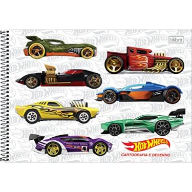 Imagem de Caderno Desenho Univ Capa Dura Hot Wheels 80Fls. Pacote Com 04-98266