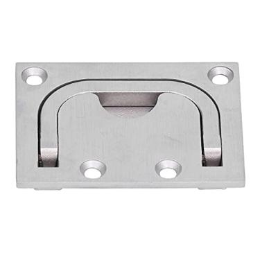 Imagem de Puxadores de puxar, anel de puxar nivelado, iate embutido tipo puxador para alça de fivela para iate para alça de fivela de piso para alça de fivela de iate de chão