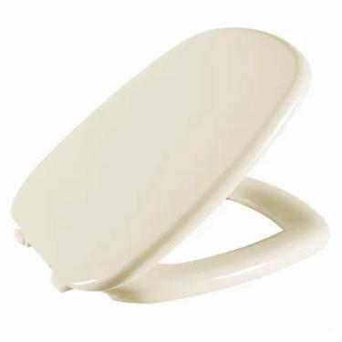 Imagem de Assento Sanitário Art Biscuit (Bege Claro) Tampa para Vaso Incepa Almofadado