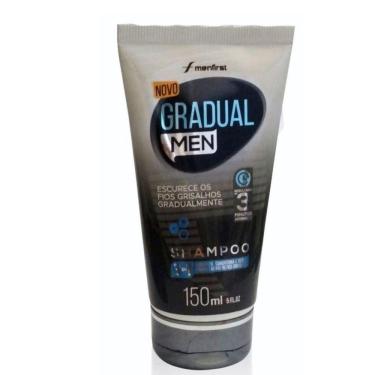 Imagem de Shampoo Restaurador Decabelos Grisalhos Gradual Men 150m