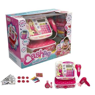 Imagem de Caixa Registradora Infantil Brinquedo Visor Digital Diversão