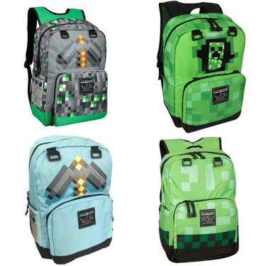 Imagem de Mochila escolar para meninos Minecraft A