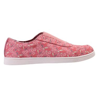Imagem de Spenco Tênis feminino de lona Santa Maria, Rosa floral, 35