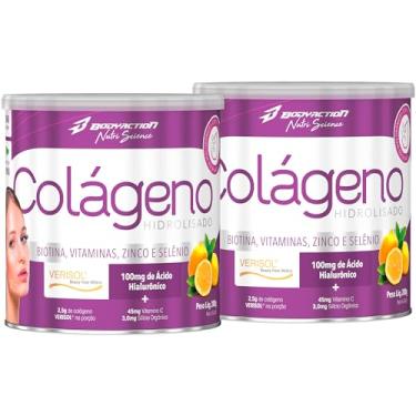 Imagem de 2X Colágelo Hidrolisado C/STEVIA 200GR CT 1 Bodyaction LIMÃO COM CLOROFILA