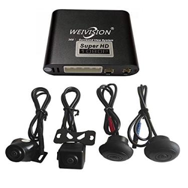Imagem de Weivision Super HD 1080p carro 360 graus Bird View Surround System DVR Record Backup Camera Monitoramento de estacionamento com sensor HD