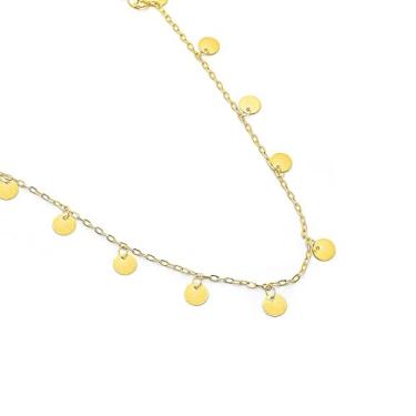 Imagem de Choker Mini Medals - Choker Com Pingentes em Formato de Medalhas Banhada a Ouro 18K