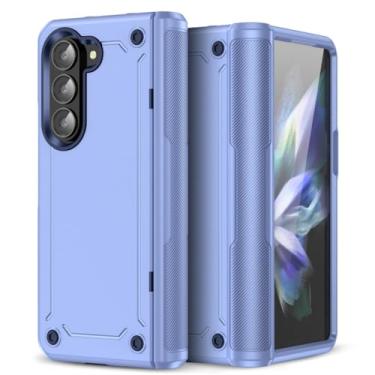 Imagem de Capa anti-poeira para proteção contra quedas, para samsung galaxy z dobrável 5, capa dobrável para celular, roxa, para samsung z dobrável 5