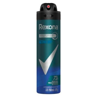 Imagem de Desodorante Antitranspirante Aerosol Masculino Rexona Active Dry 72 horas 150ml, Branco