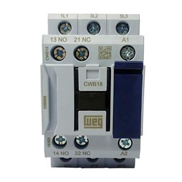 Imagem de Contator Tripolar Weg CWB18 18A 1NA+1NF 24V