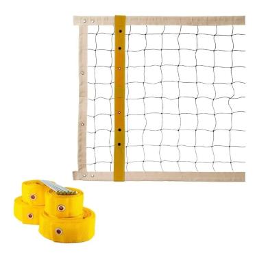 Imagem de Kit rede de vôlei oficial com suporte + marcação-Unissex
