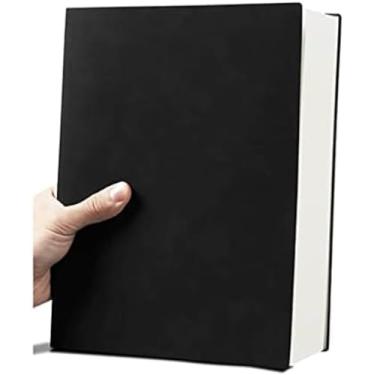 Imagem de Diário de caderno espiral clássico engrossado linha horizontal simples Caderno A4 diário de couro macio retrô muito adequado para escritório escolar uso doméstico Produtos de escritório, mat