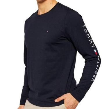 Imagem de Camiseta Tommy Hilfiger Essential Manga Longa Marinho-Masculino