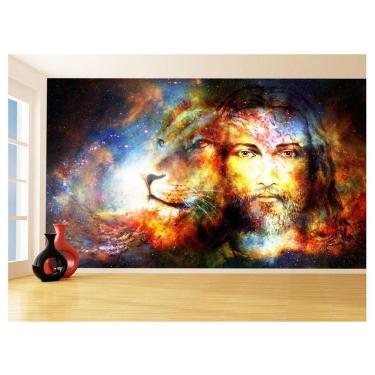 Imagem de Papel De Parede 3D Religioso Jesus Leão De Judá 3,5M Rl91