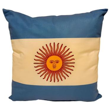 Imagem de Almofada de pelúcia Argentina Flag 45x45 cm com enchimento