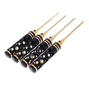 Imagem de Conjunto de chaves de fenda RC 4 peças hexagonais para meninos e meninas, kit de reparo de chave de fenda sextavada 1,5/2,0/2,5/3.0 peças sobressalentes de helicóptero RC 17,8 cm pequeno extrator de