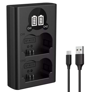 Imagem de Carregador de bateria duplo LCD inteligente para bateria Fujifilm XT5/XT4/XH2S 8,4 V