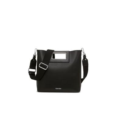 Imagem de Calvin Klein Bolsa tiracolo Eira North/South com bolsa removível, Preto/prata, One Size