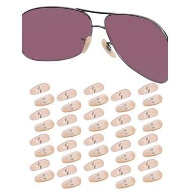 Imagem de 20 pares de almofadas de nariz de substituição para peças de nariz de substituição para óculos Ray-Ban Aviator RB3025 | RB3026 | RB3030 | RB3211 | RB3362 Óculos de sol, óculos - bege