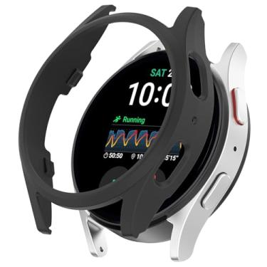 Imagem de AWADUO Capa protetora de reposição para smartwatch compatível com Samsung Galaxy Watch 7 40 mm PC Shell acessórios antiqueda para relógio (preto)