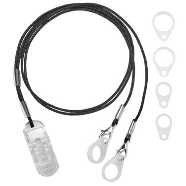 Imagem de MEDca - Clipe para aparelhos auditivos - Suporte protector com cordão anti-perda - Corda com laços e clipe de segurança - Ideal para aparelhos auditivos e amplificadores de som pessoais