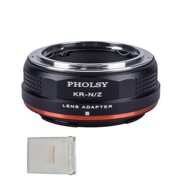 Imagem de PHOLSY Adaptador de montagem de lente com foco manual: Compatível com Konica AR lentes e Nikon Z corpo da câmera, Konica para Z