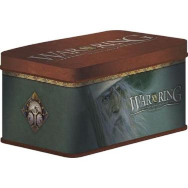 Imagem de War of The Ring Second Edition Card Box and Sleeves – Gandalf Version 120CT – Durable and Sturdy TTRPG TCG Card Storage – Designed for use with War of The Ring Second Edition – Sleeve Size 68 x 120mm