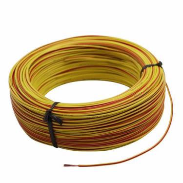 Imagem de 100m Cabo Flex. Automotivo 1.00mm Amarelo Vermelho-Cód.9268 - ASLLAN E