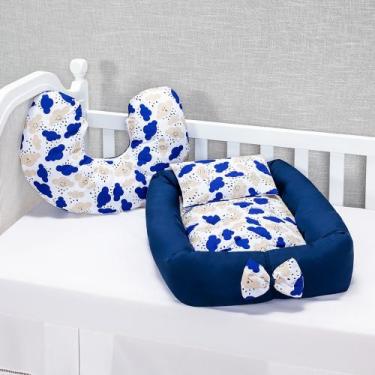 Imagem de Ninho Redutor de Berço para Bebe + Almofada Amamentação para Amamentar