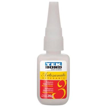 Imagem de Cola Tekbond Artesanato Nº3 Instantânea 20g - Embalagem com 10 Unidade