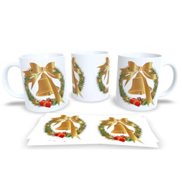 Imagem de Canecas de Porcelana Branca Personalizadas Natal 2 (Mod.33)