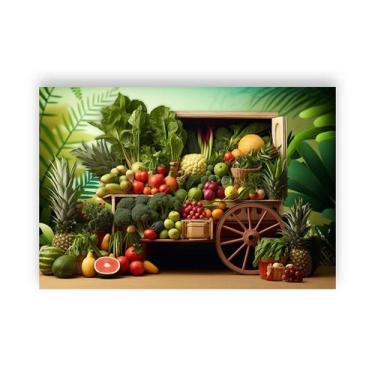 Imagem de Fundo Fotográfico 2,20 x 1,50 - Quitandinha Verdura e Frutas 002 - Via