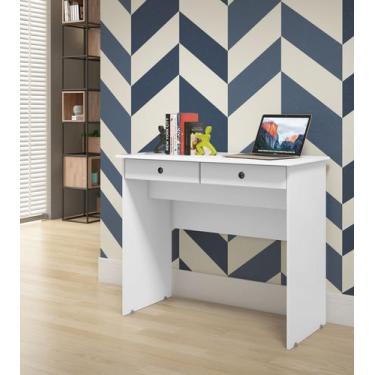 Imagem de Escrivaninha 2 Gavetas Branco - Comprar moveis para sua casa - Comprar