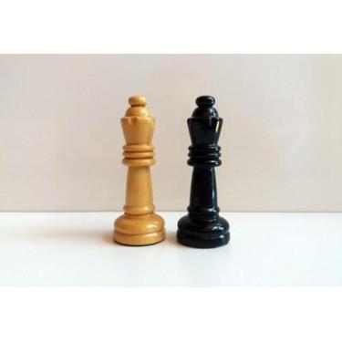 Imagem de RAINHAS EXTRAS DE MADEIRA MACIÇA PARA JOGO DE XADREZ PARA TABULEIROS C