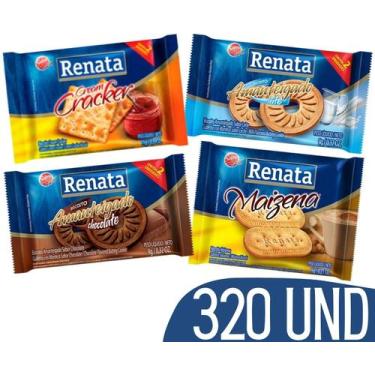 Imagem de Biscoitos Sache Renata Chocolate Cracker Maizena Leite 320 U
