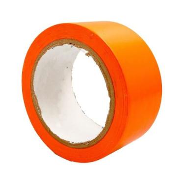 Imagem de Fita Demarcação Solo 05cm X 30MT - Furnapack, Laranja