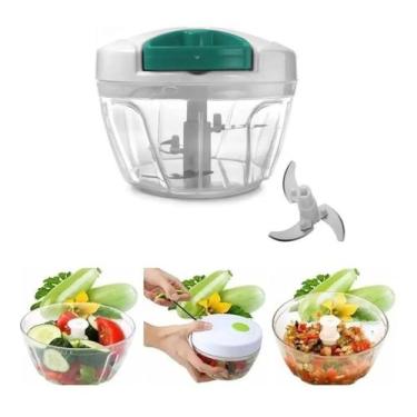 Imagem de Processador Manual Alimentos Triturador Médio Instantâneo - 123 UTIL