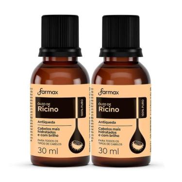 Imagem de Kit 2 Óleo de Rícino Capilar Farmax 100% Puro 30ml