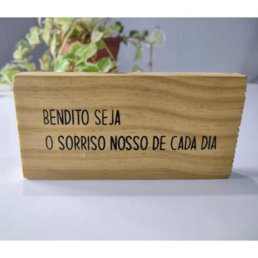 Imagem de Enfeite Para Rack Ou Estante Placa Com Frases Decorativas - LU JPDECOR