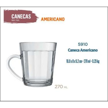 Imagem de Caneca Americana 270ml-Café-Cappuccino-Chocolate-Chá - Nadir Figueired