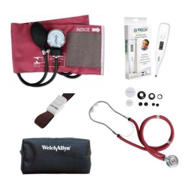 Imagem de Kit De Enfermagem Completo + Termometro + Garrote + Bolsa - PREMIUM, V