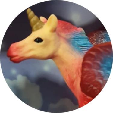 Imagem de Unicórnio de Brinquedo Coleção Mundo dos Sonhos Toyng, Vermelho