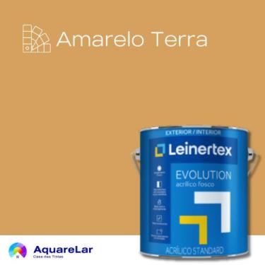 Imagem de EVolution Acrílico Leinertex Fosco 3,6L, AMARELO TERRA, 3,6L
