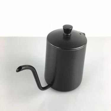 Imagem de Chaleira Inox Bico De Ganso Jarra Pitcher Barista 0.6l Preto - RALEO