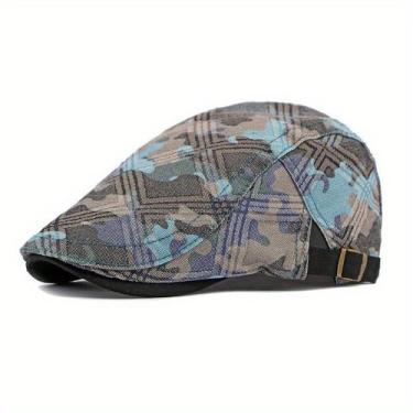 Imagem de Boina de Camuflagem Inspirada em Vintage , Algodão Respirável - Emaús 