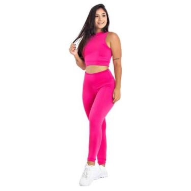 Imagem de Conjunto Fitness Top + Calça Suplex Feminina Legging  MAG853_900 - Dak